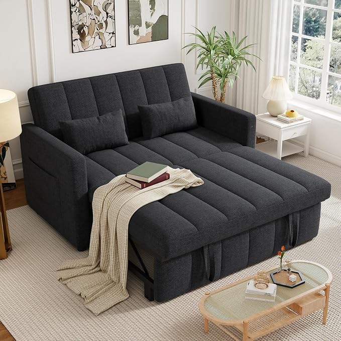 3-in-1 Convertible Loveseat Sofa Bed