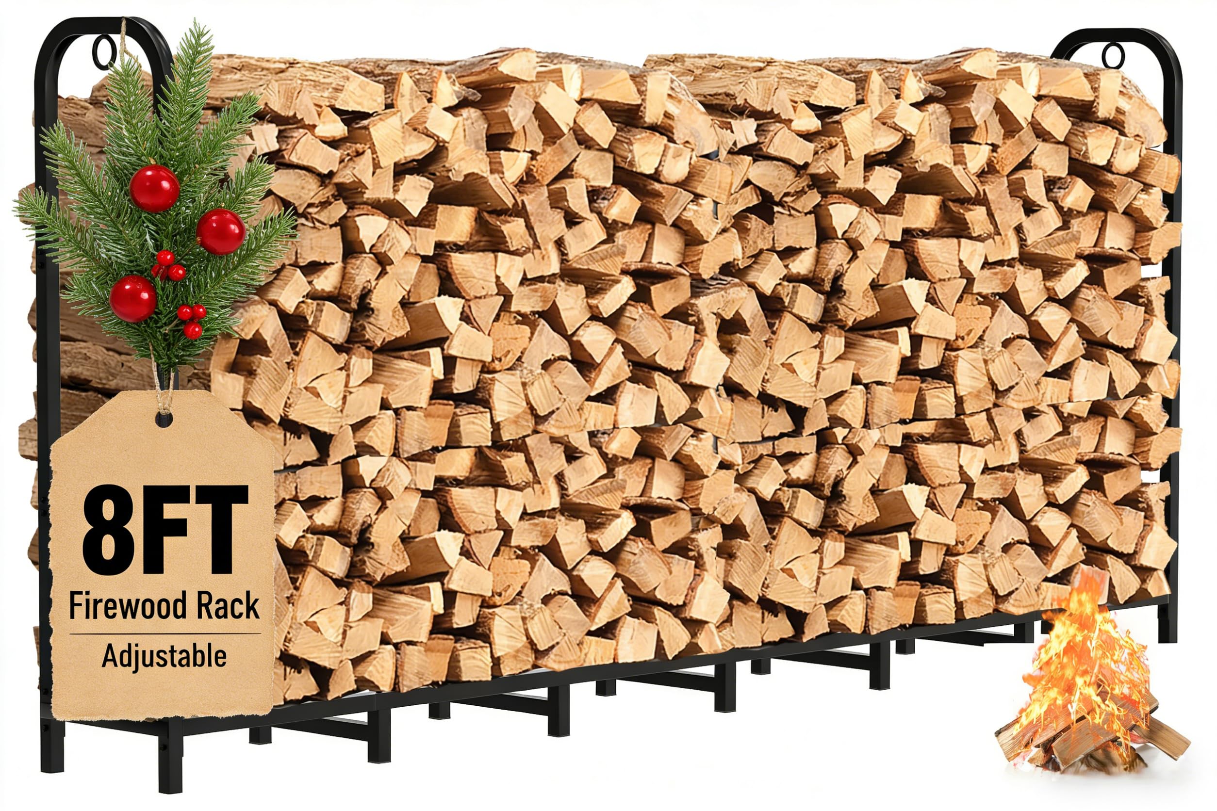 Outdoor & Indoor Firewood Rack