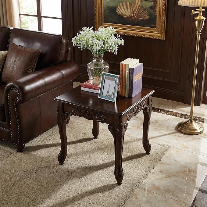 Traditional Coffee Table Set with End Tables