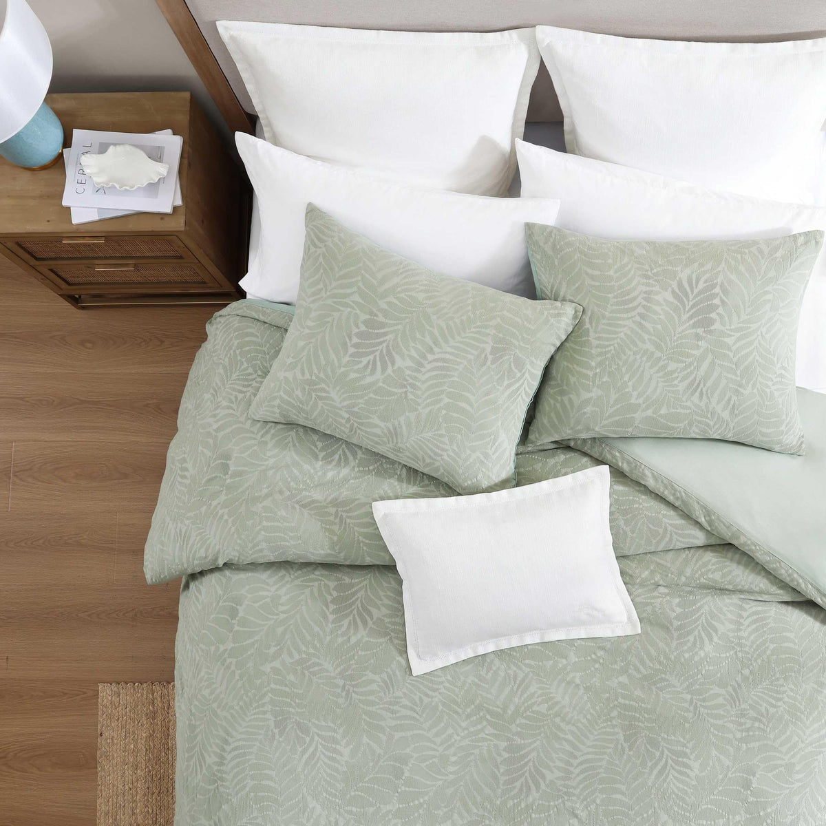 Sage Green Palm King Comforter Set