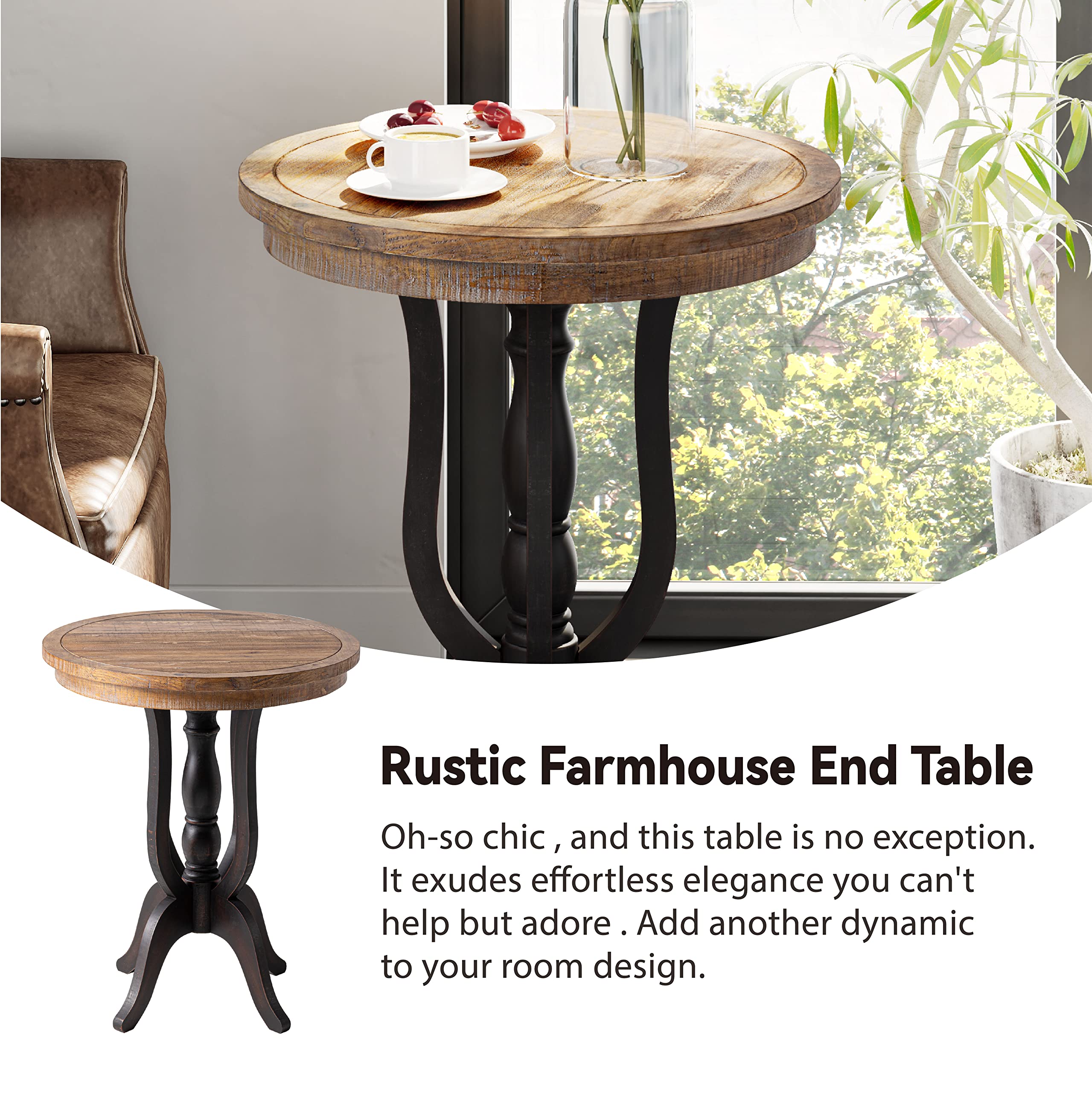 Rustic Farmhouse End Table