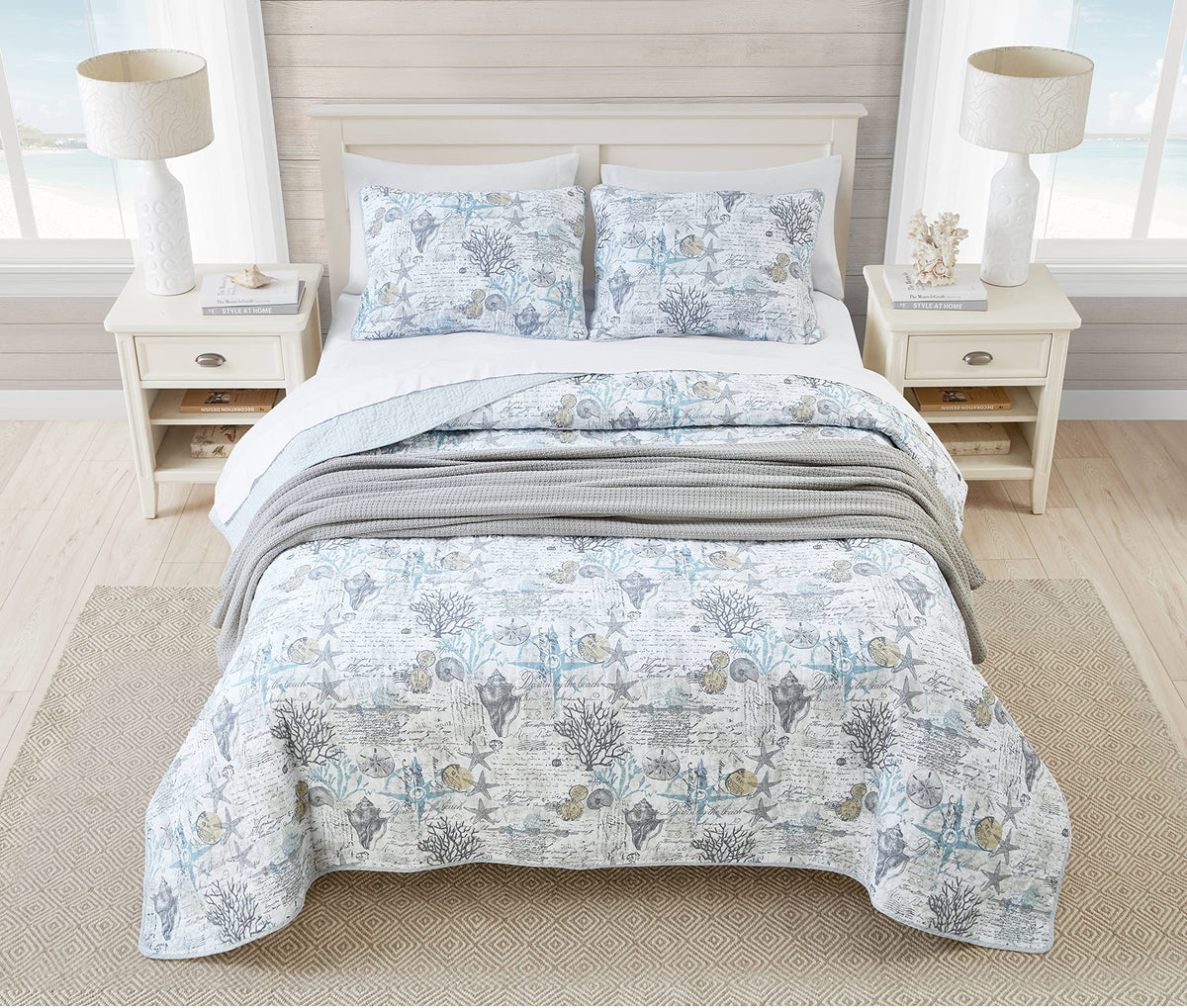 King Cotton Blend Quilt Set