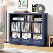 3-Tier Record Player Stand with Charging Station