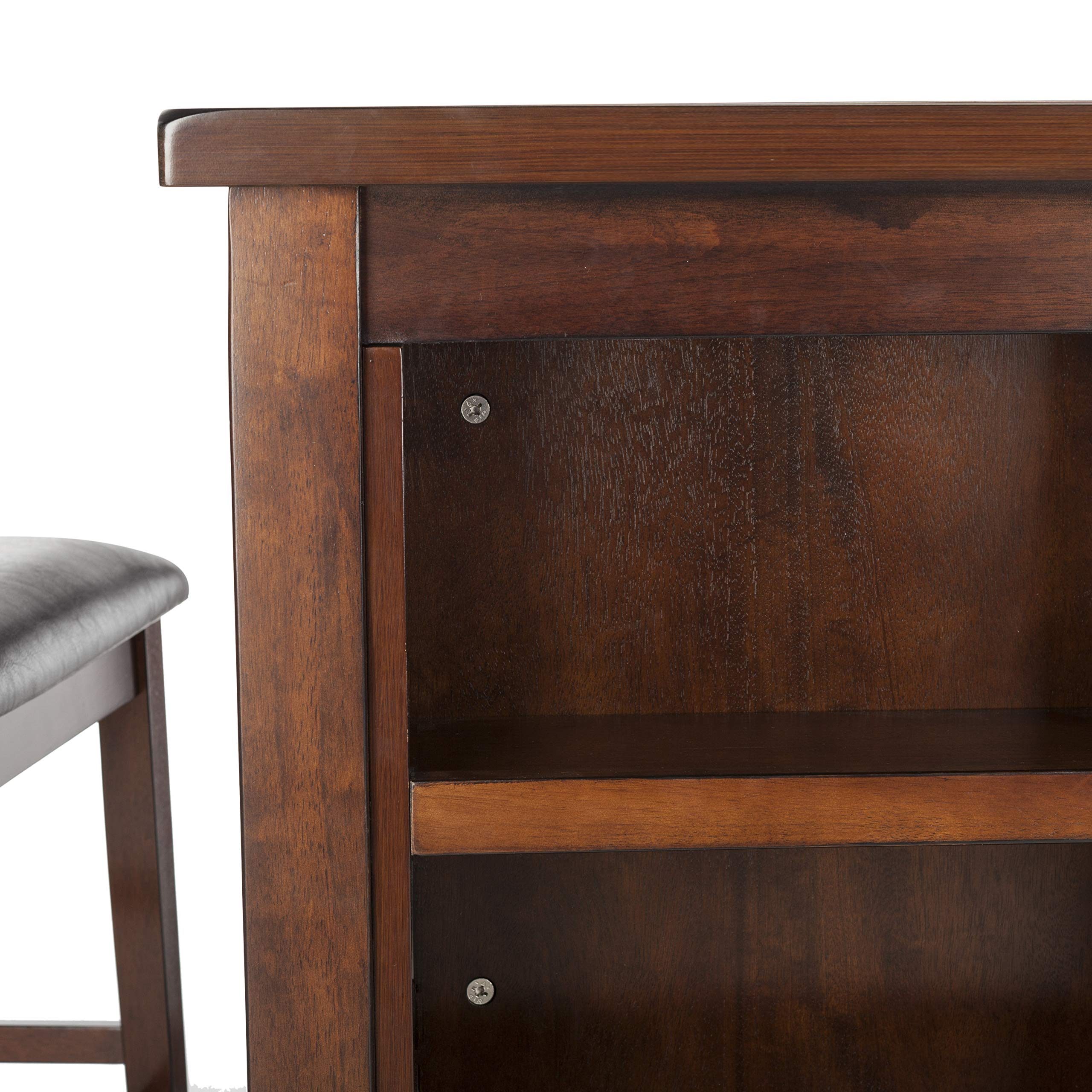 3-Piece Pub Dining Set with Storage