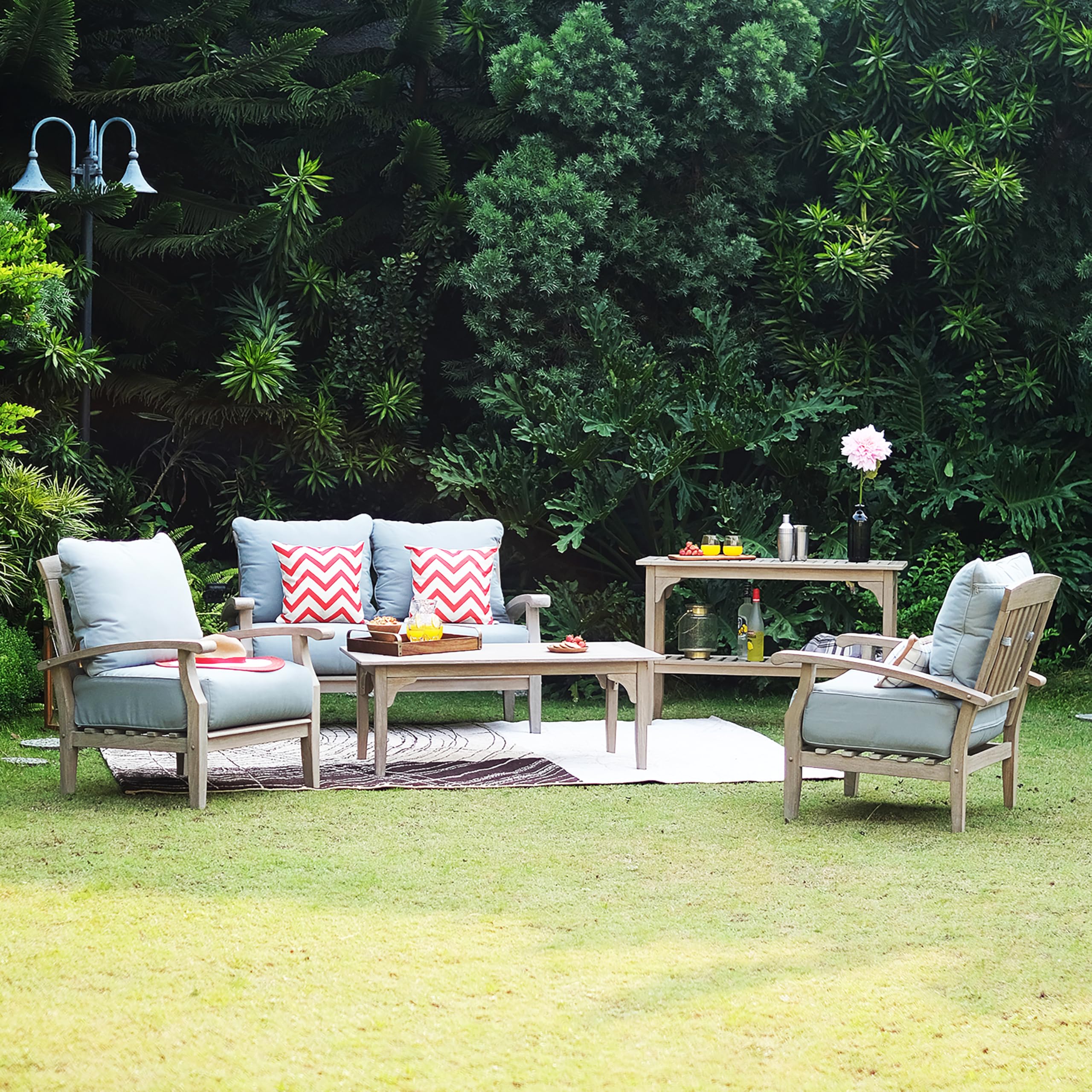 Teak Wood Outdoor Console Table