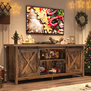 Rustic Barn Door TV Stand