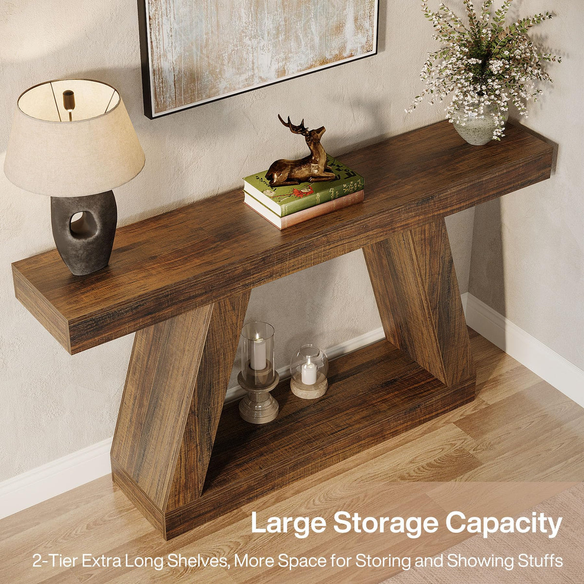 Rustic Farmhouse Console Table