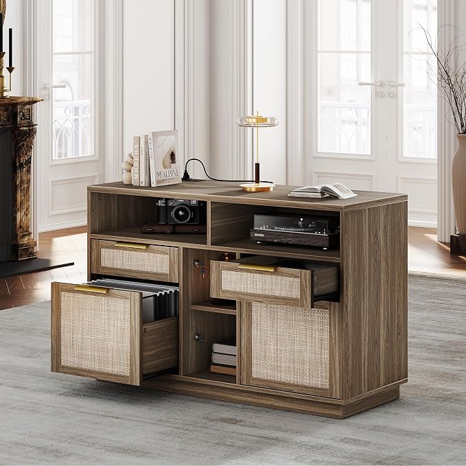4-Drawer Fluted File Cabinet