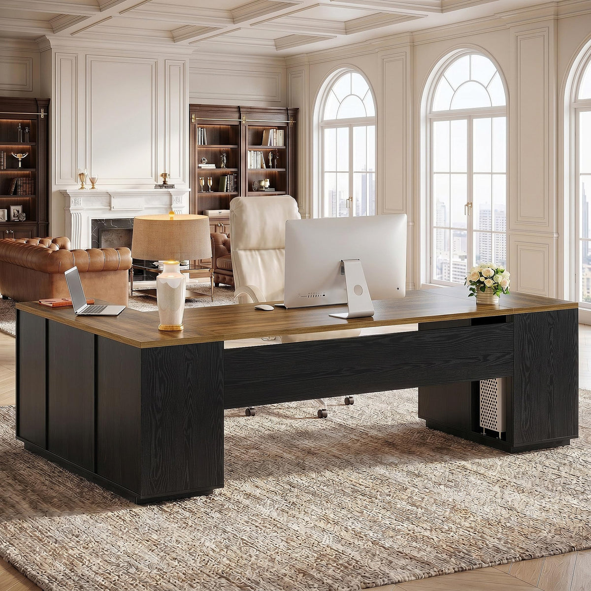L-Shaped Executive Desk