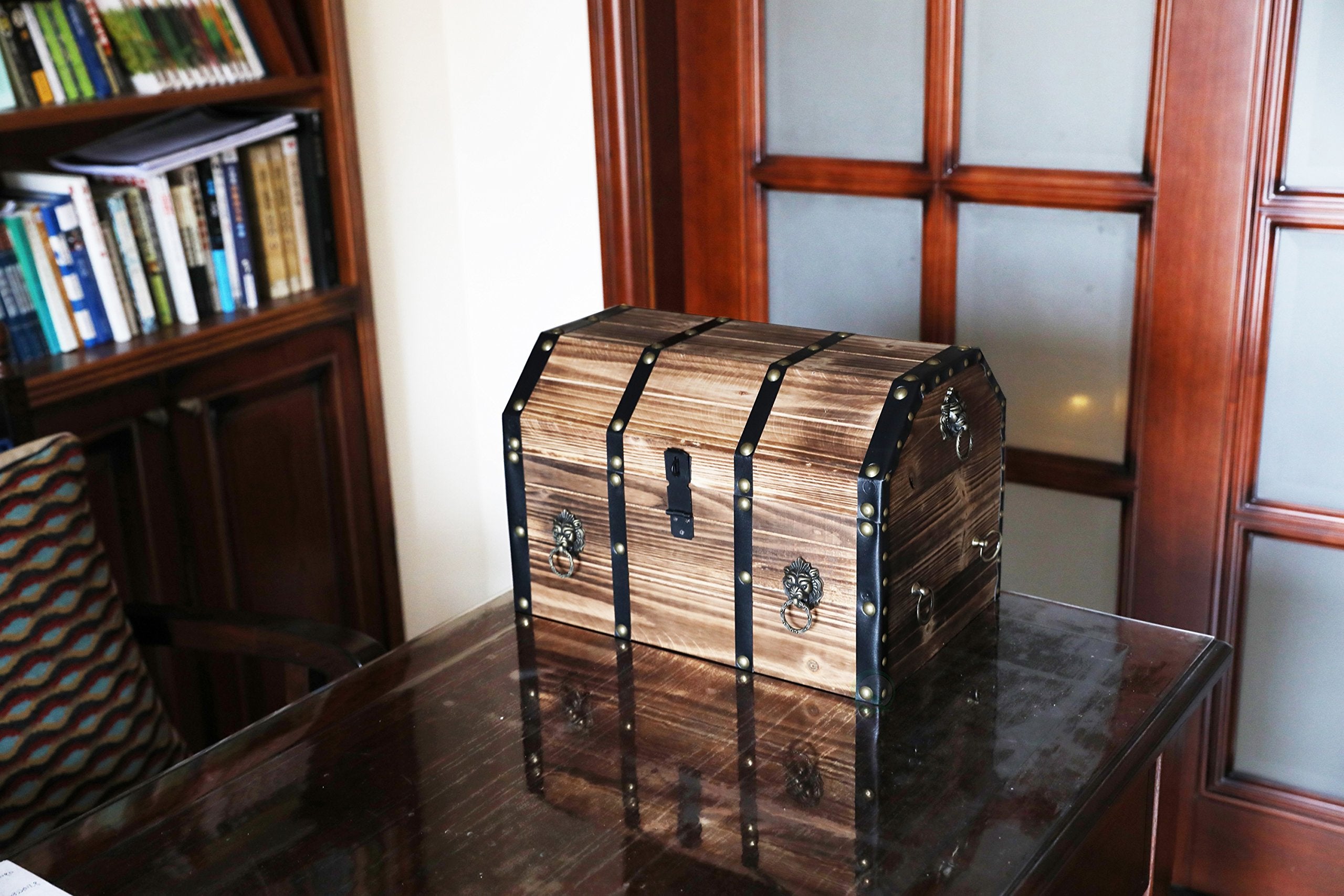 Wooden Pirate Treasure Chest – Lockable Storage Box