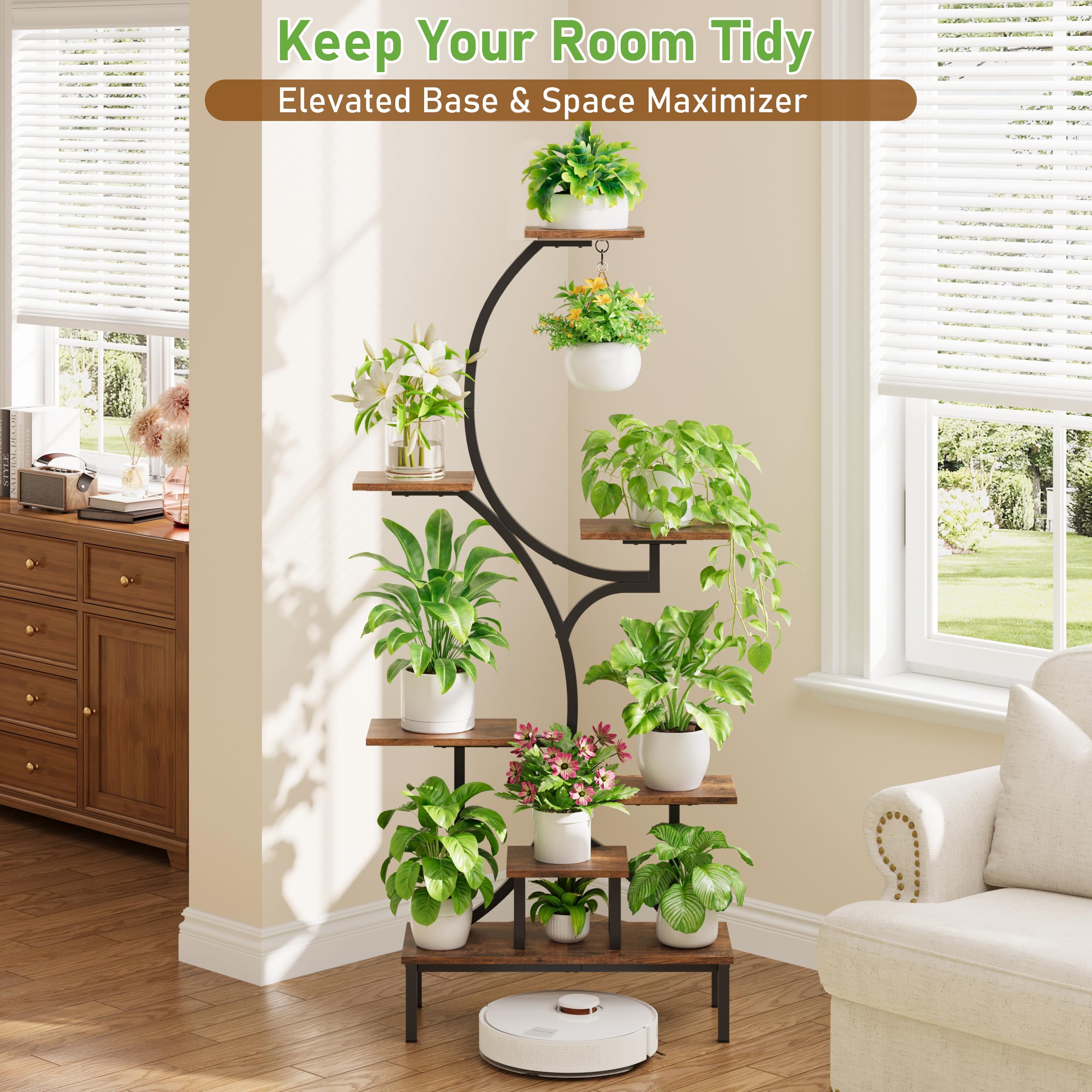 7-Tier Plant Stand with Grow Lights