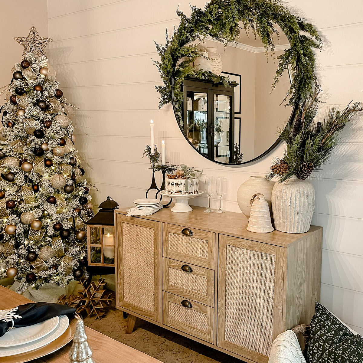 Rattan Sideboard Cabinet