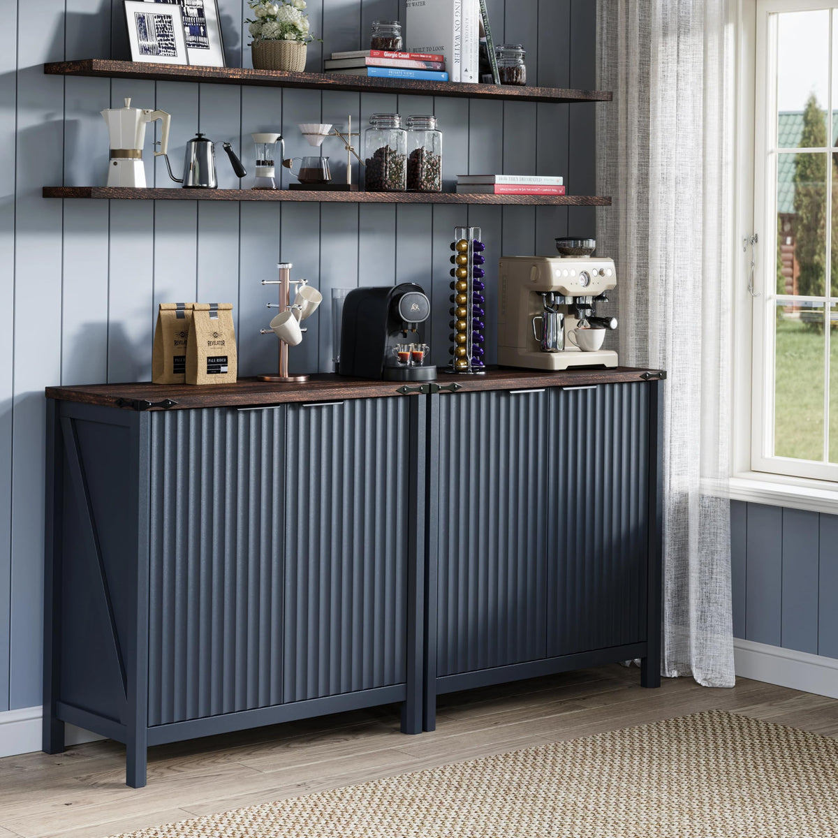 BuildHom 32" Sideboard Buffet Cabinet with Storage, Coffee Bar Cabinet