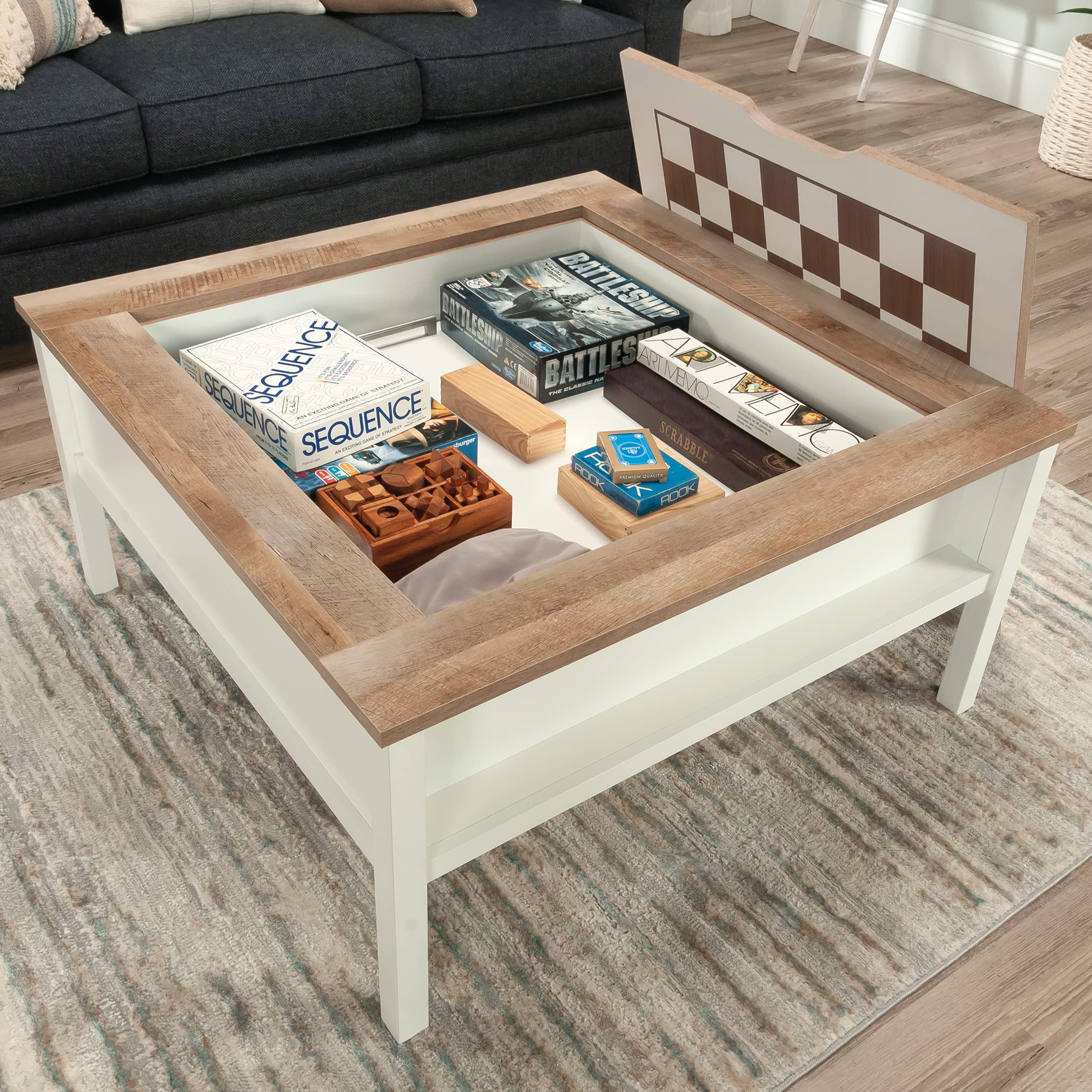Coffee Table with Removable Gaming Top