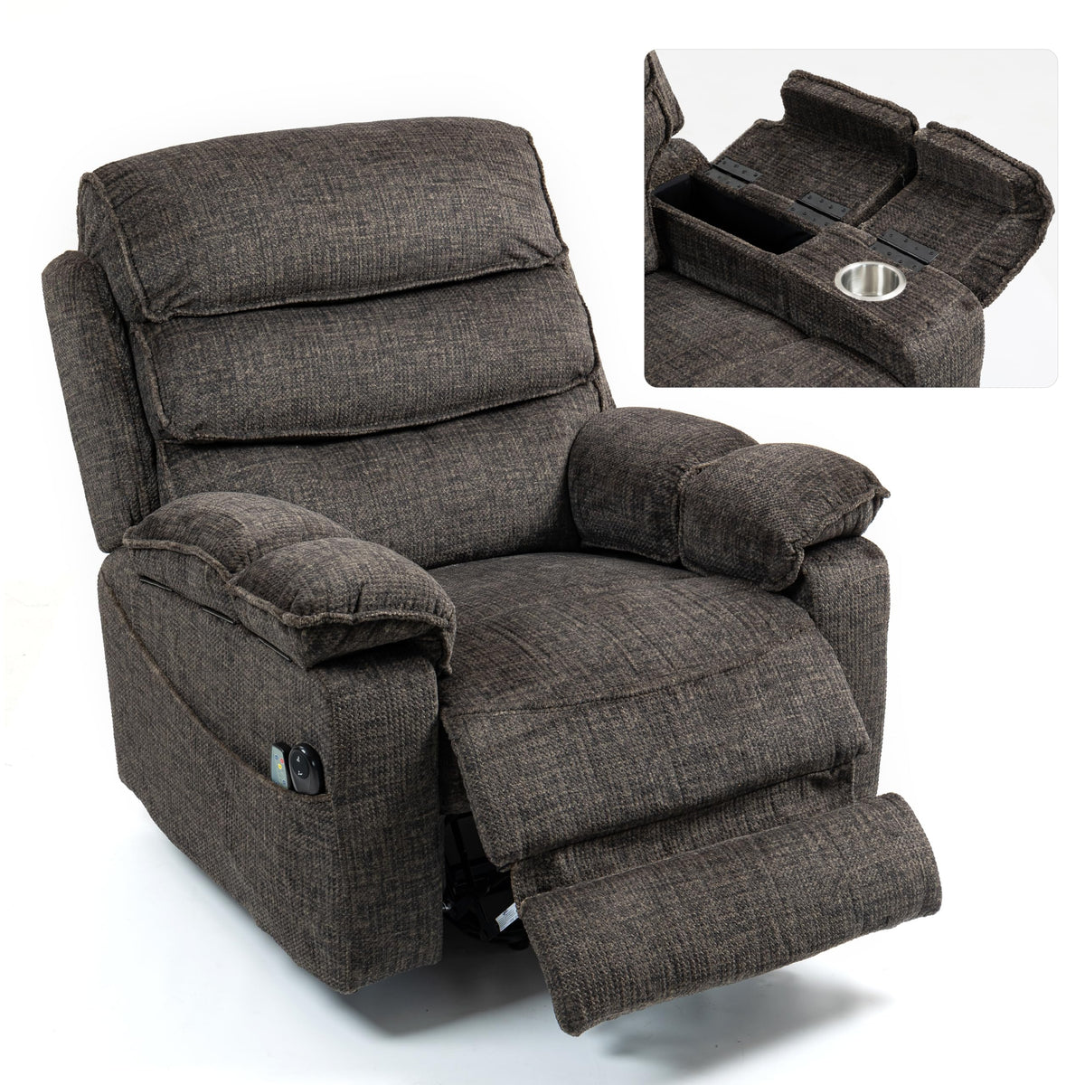 JIKFRIMA 27in Extra Wide Power Lift Recliner Chair for Big Tall Elderly