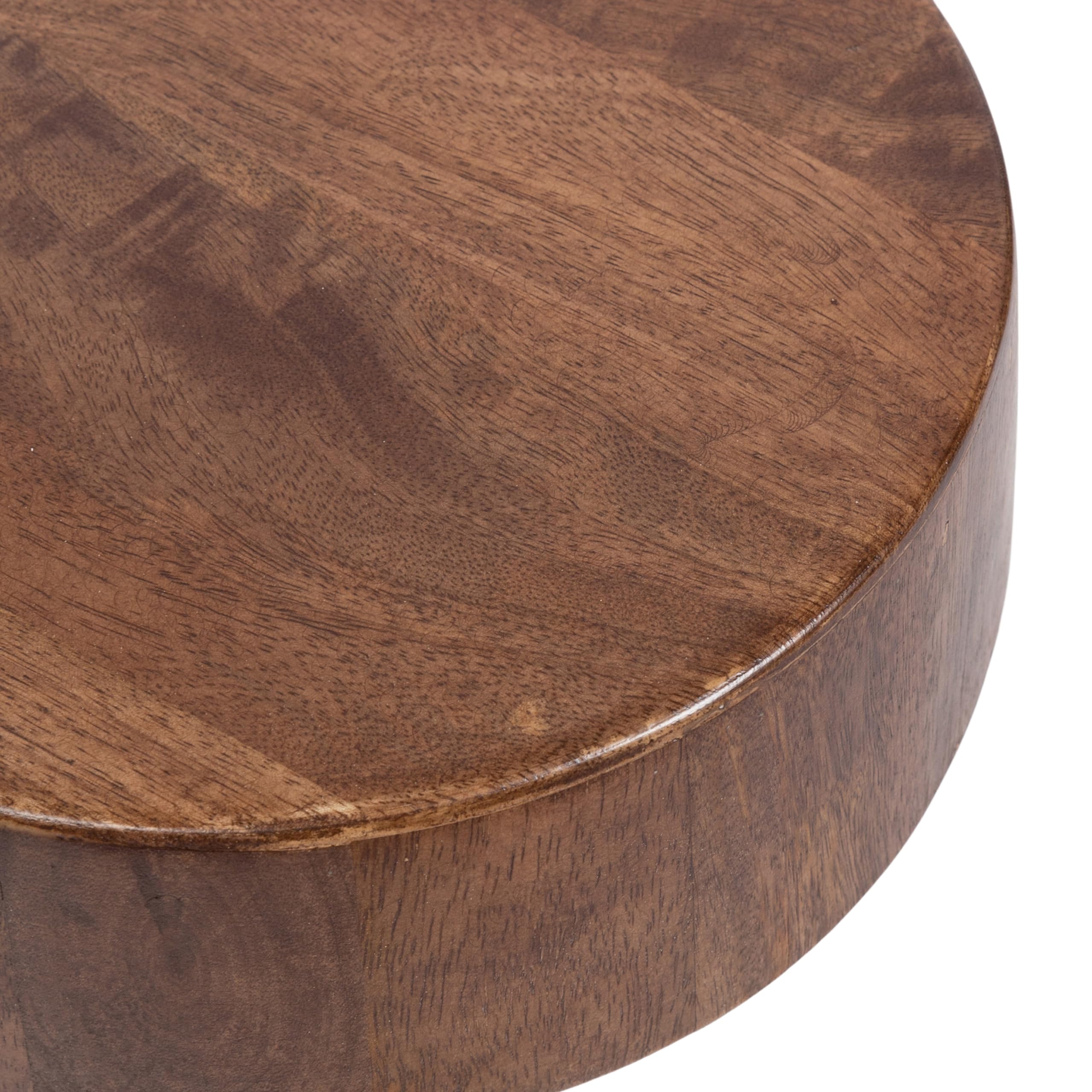 Sculptural Mango Wood Accent Table