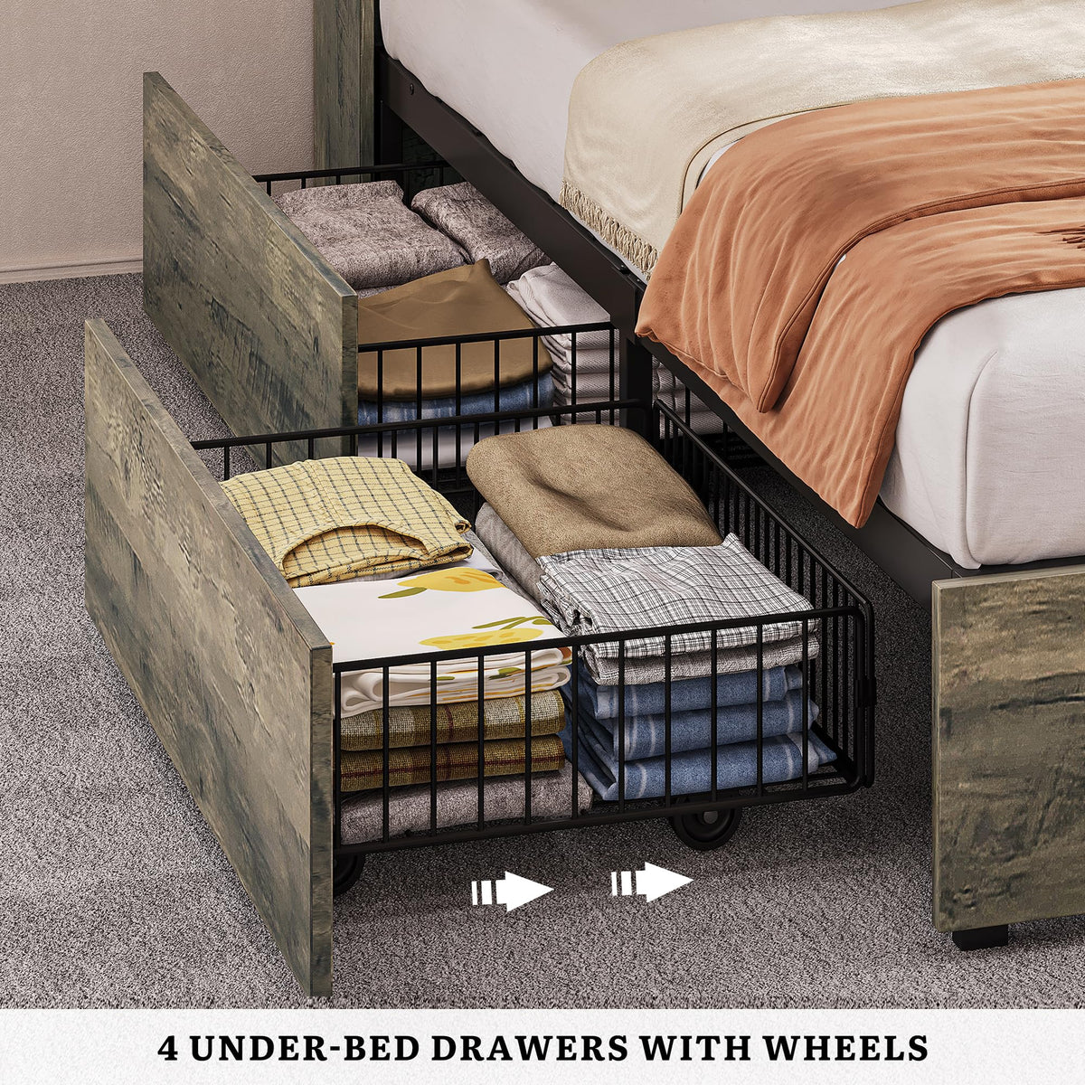 Queen Farmhouse Storage Bed