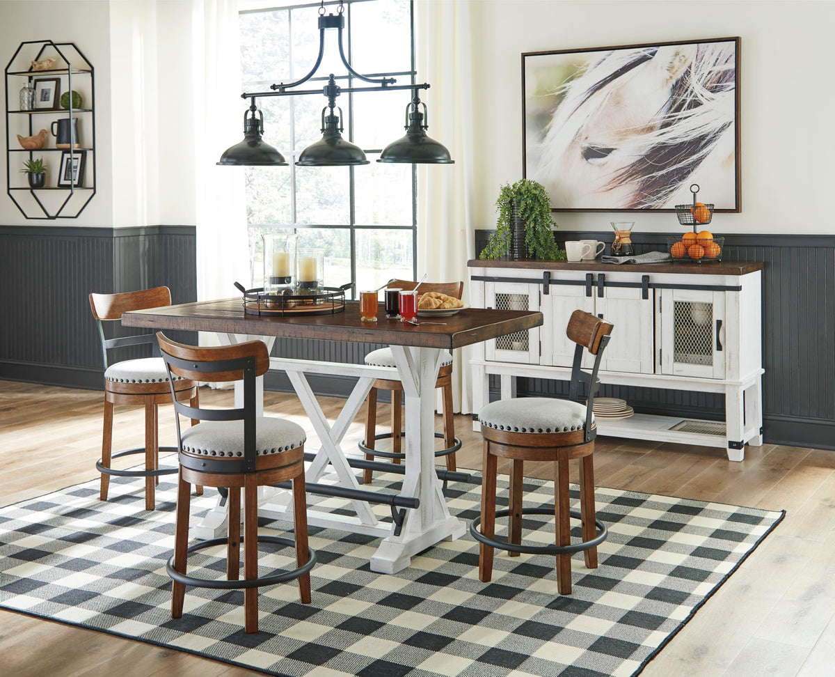 Signature Design by Ashley Valebeck Buffet Sideboard, Farmhouse Coffee Bar