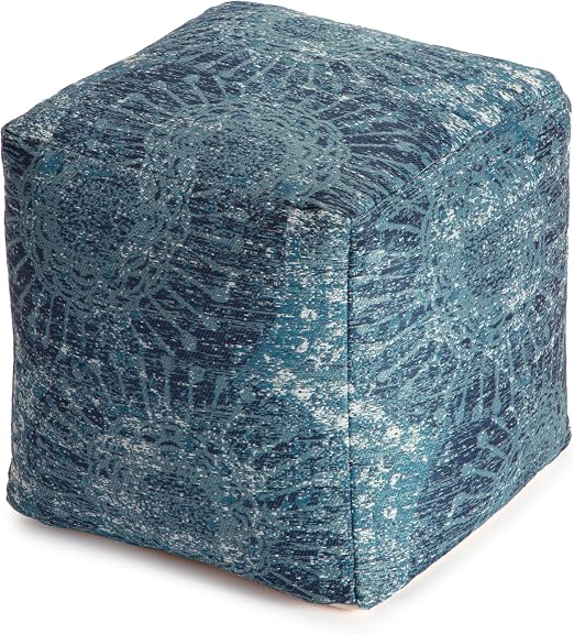 Square Pouf Ottoman Footrest