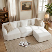 STO'SENSE 112" Boneless Couch 3 Seater Modular Sectional Sofa