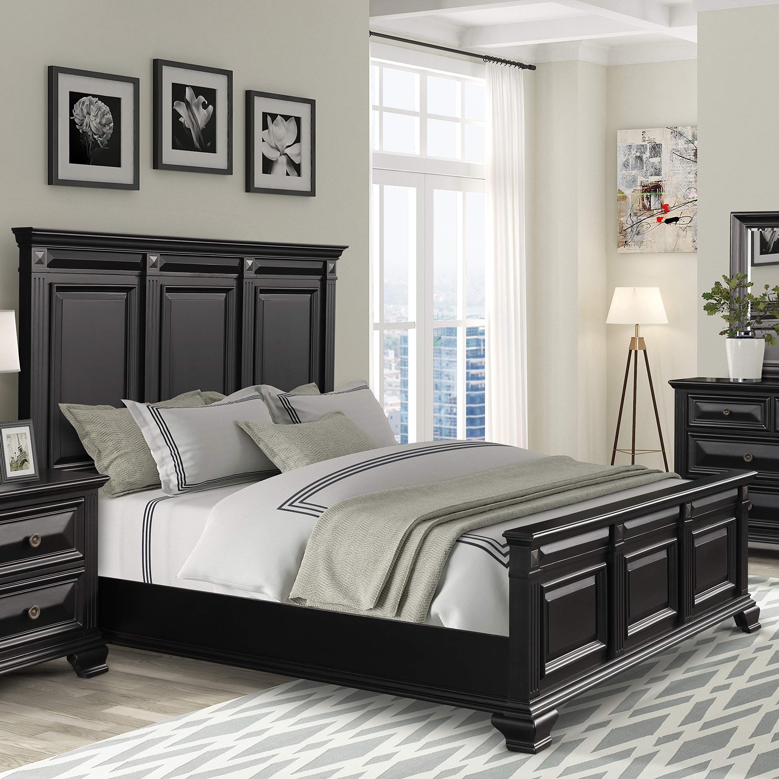 6-Piece King Bedroom Set with Panel Bed