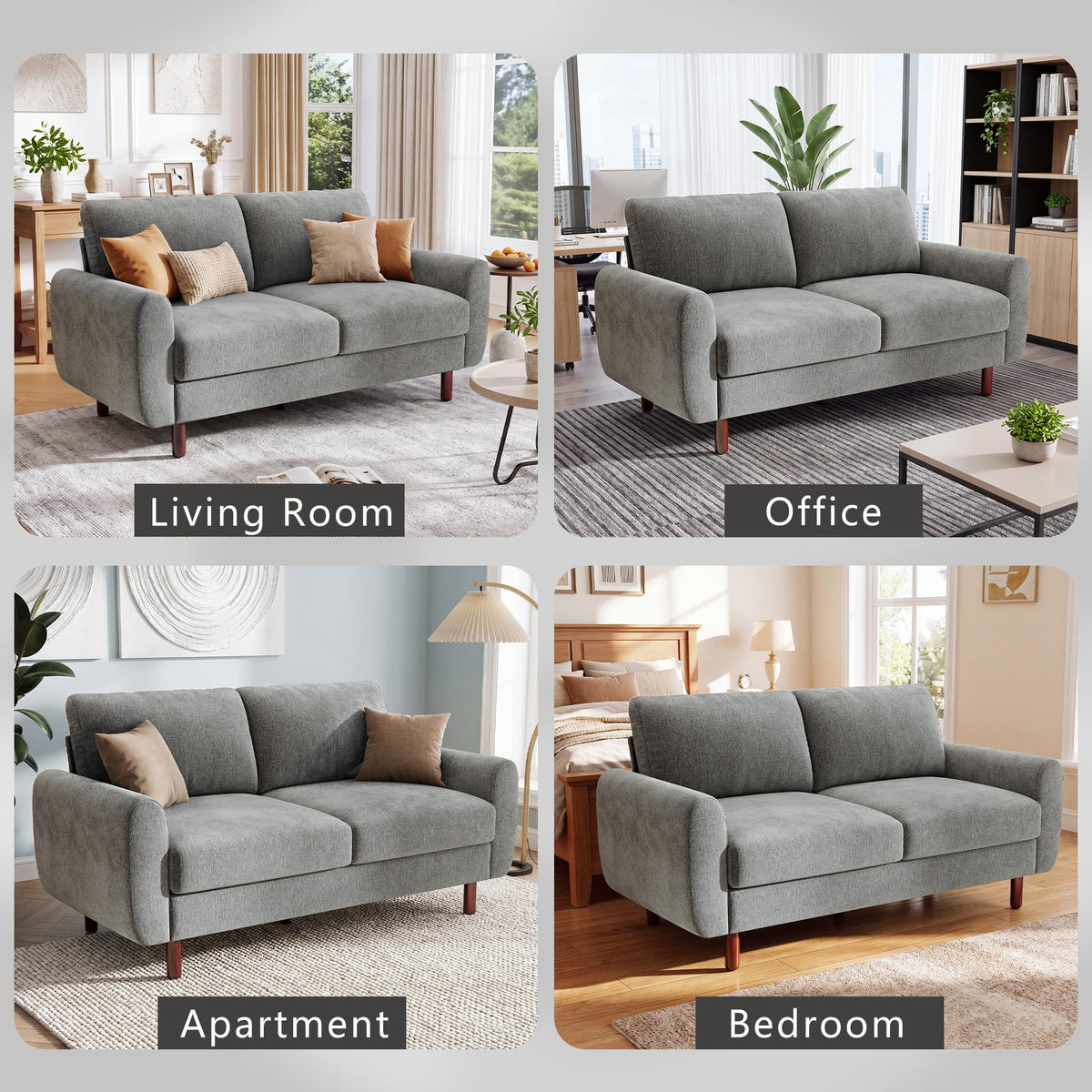 Chenille Loveseat Sofa