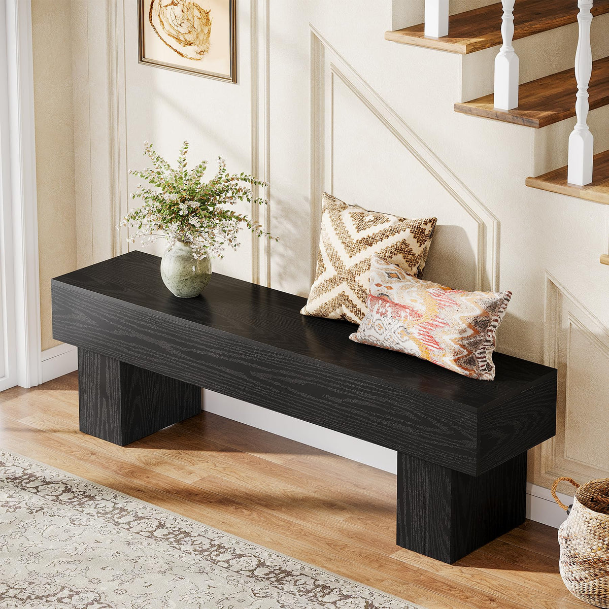 Farmhouse Wooden Bench