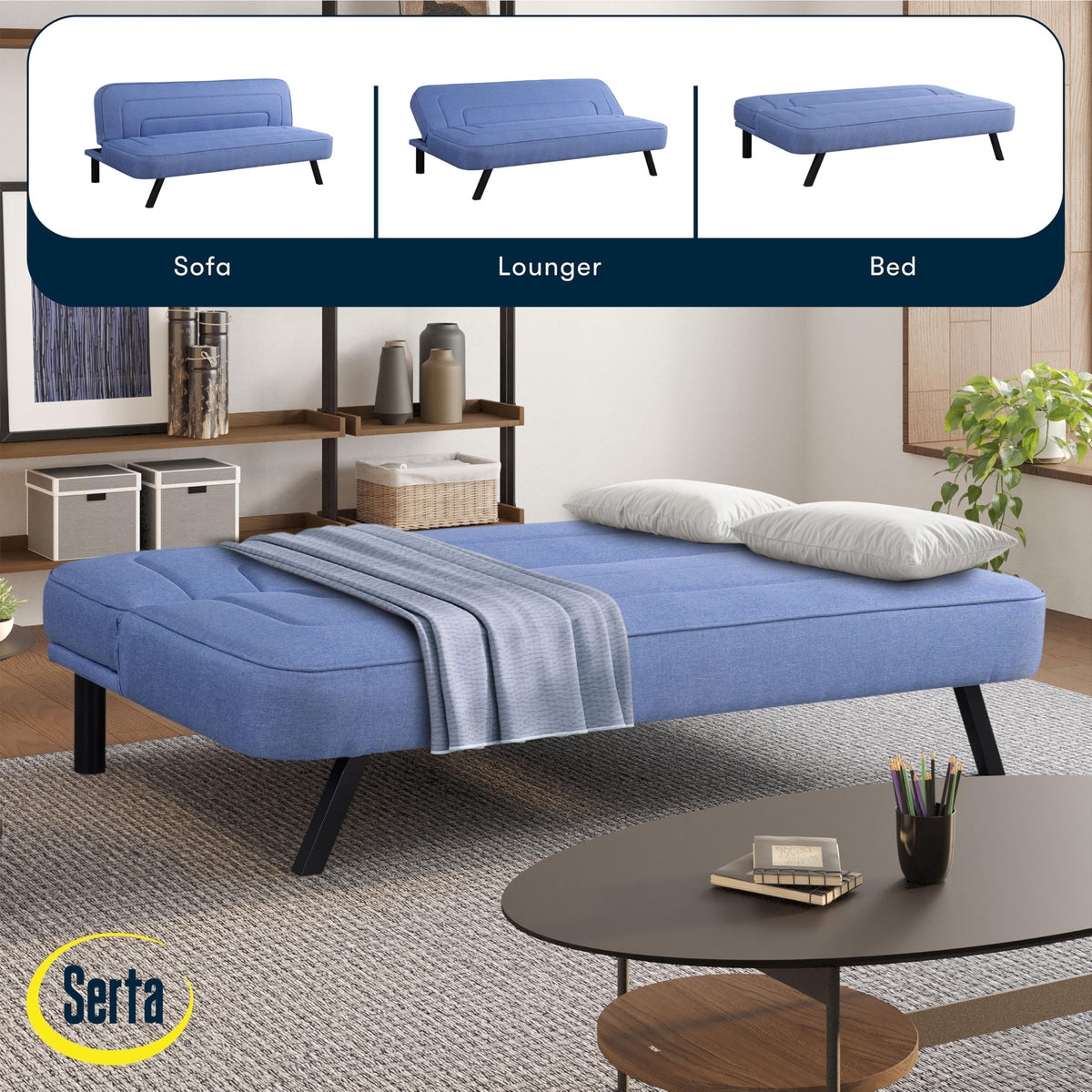 Short Twin Futon Sofa Bed