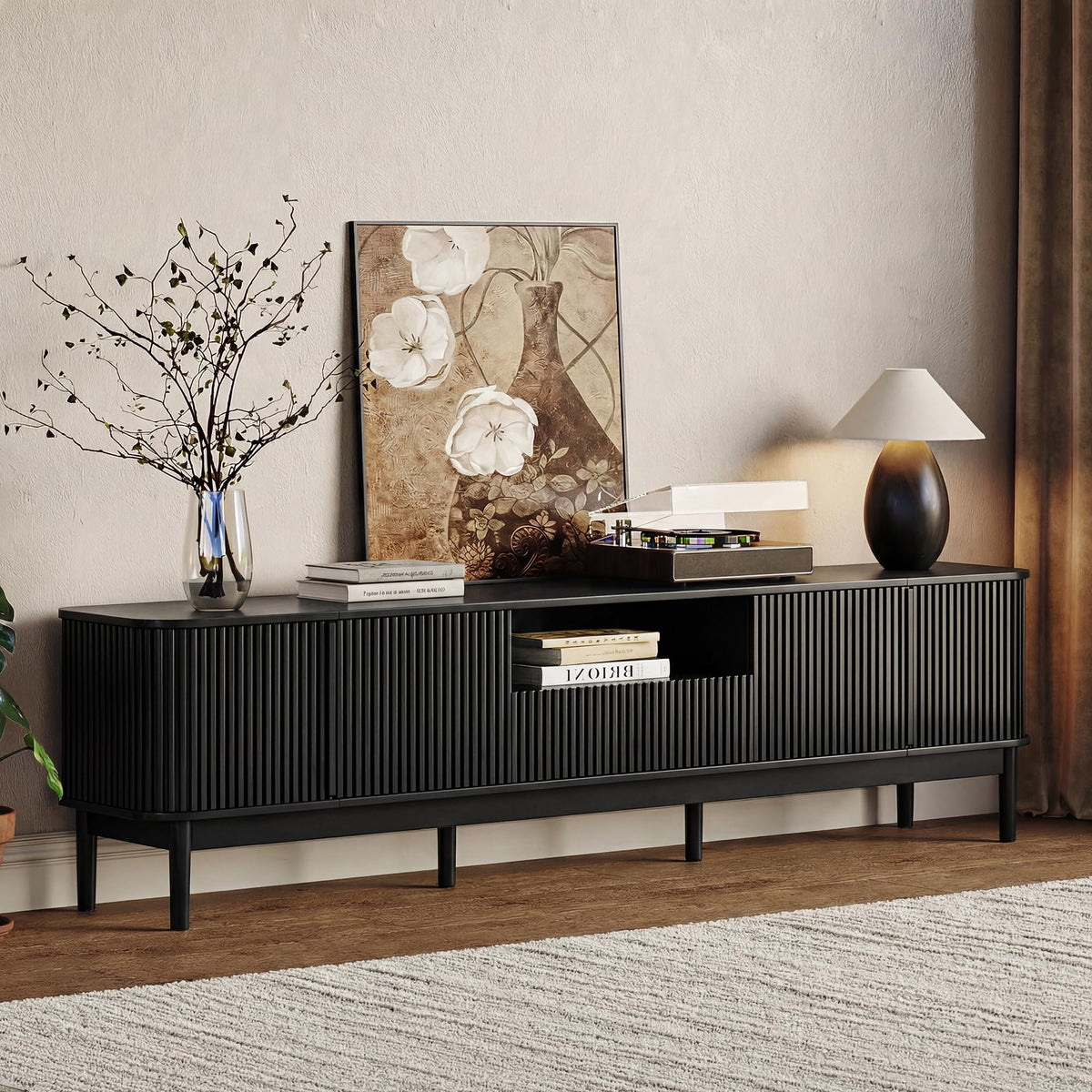 Fluted TV Stand