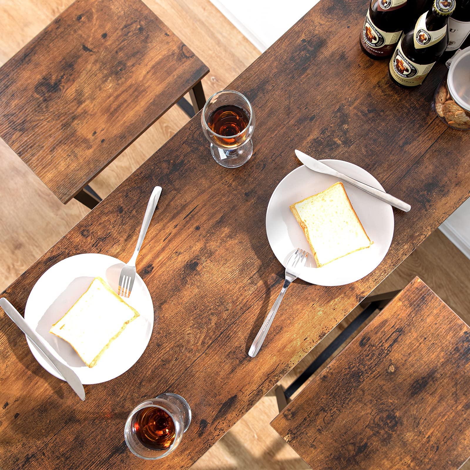 Bar Table Set with 2 Stools