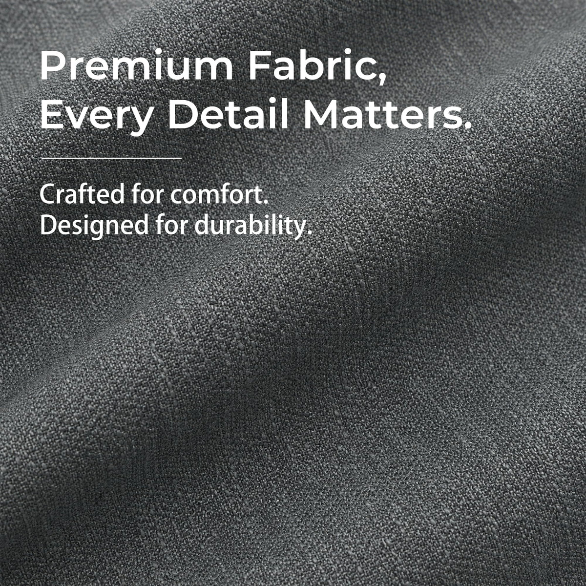 Compact Linen-Cotton Loveseat