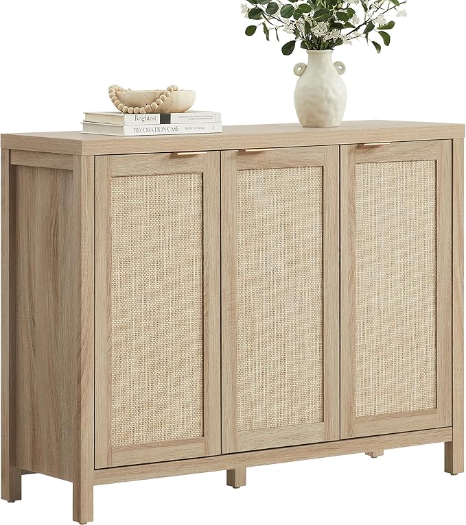 Rattan Buffet Cabinet with Storage