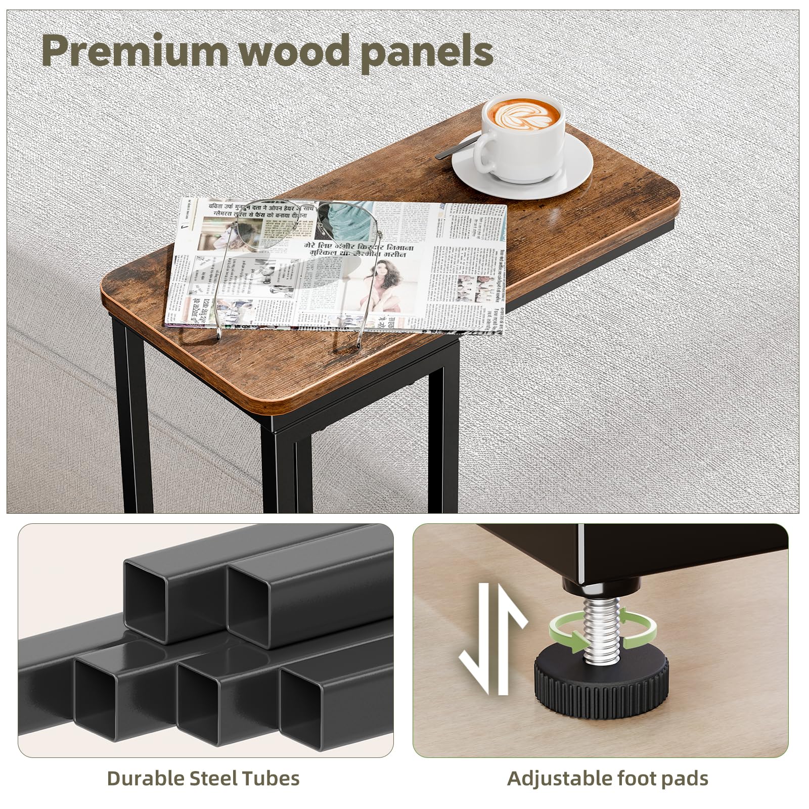 C-Shaped Side Table Set of 2