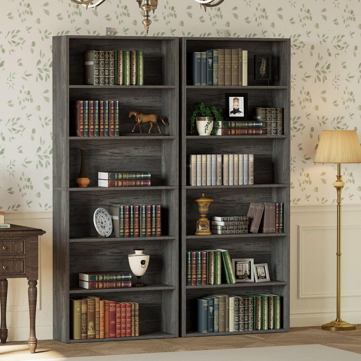 6-Tier Wood Bookcase