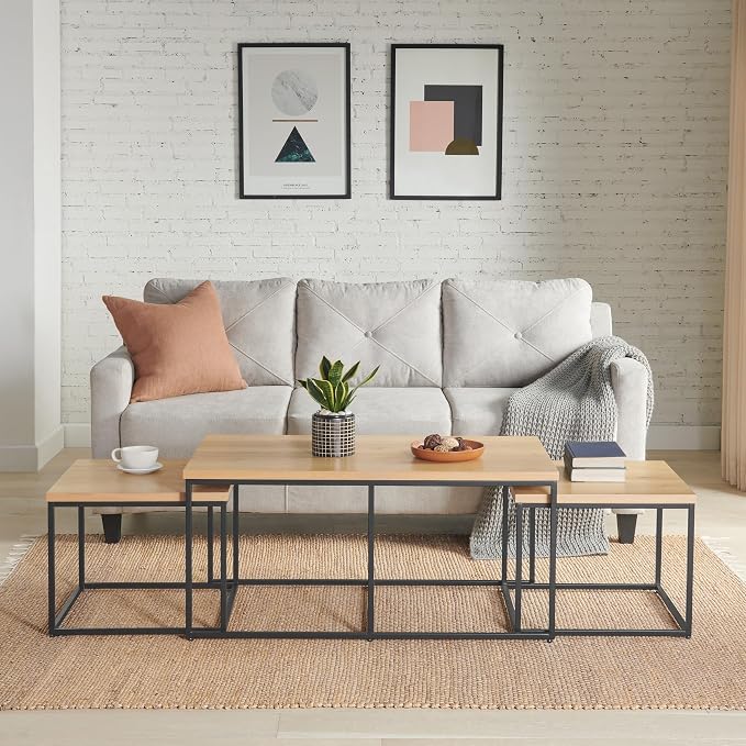 Oak Nesting Side Tables
