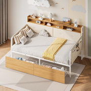 Twin Daybed with Storage & Charging Station