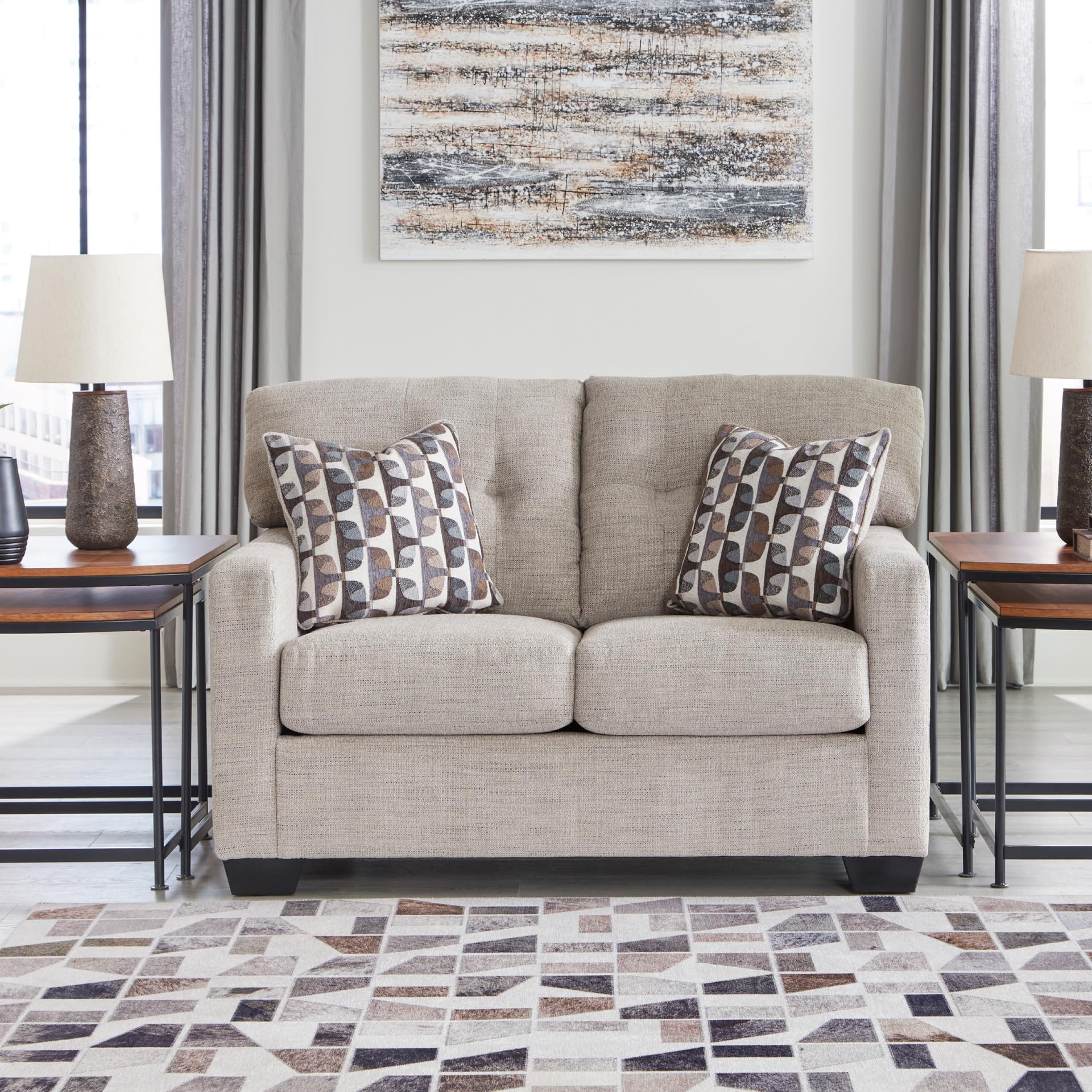 Contemporary Tufted Loveseat