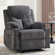 Dark Grey Rocker Massage Recliner
