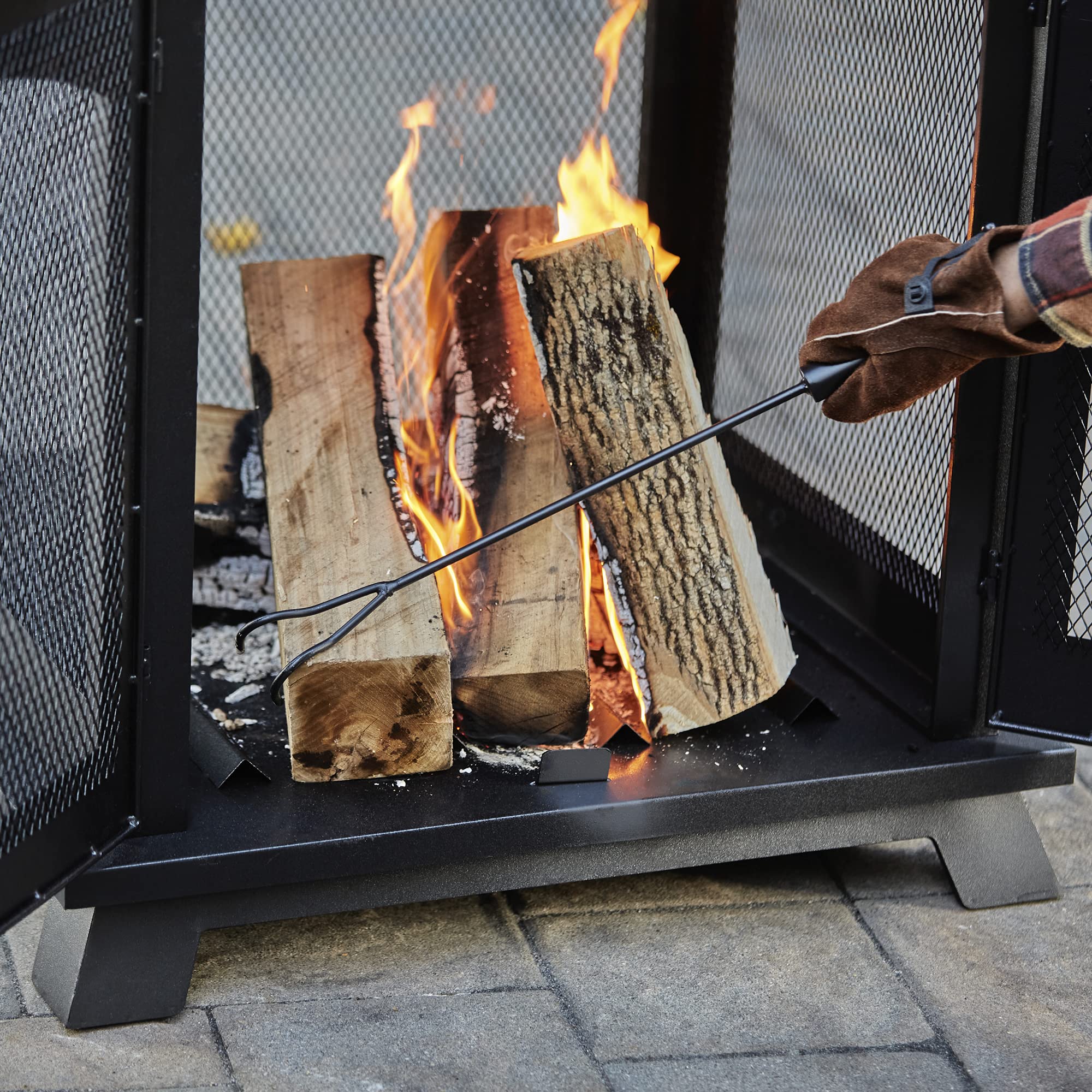 Wood Burning Outdoor Fireplace