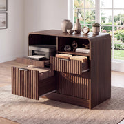 Fluted 3-Drawer File Cabinet