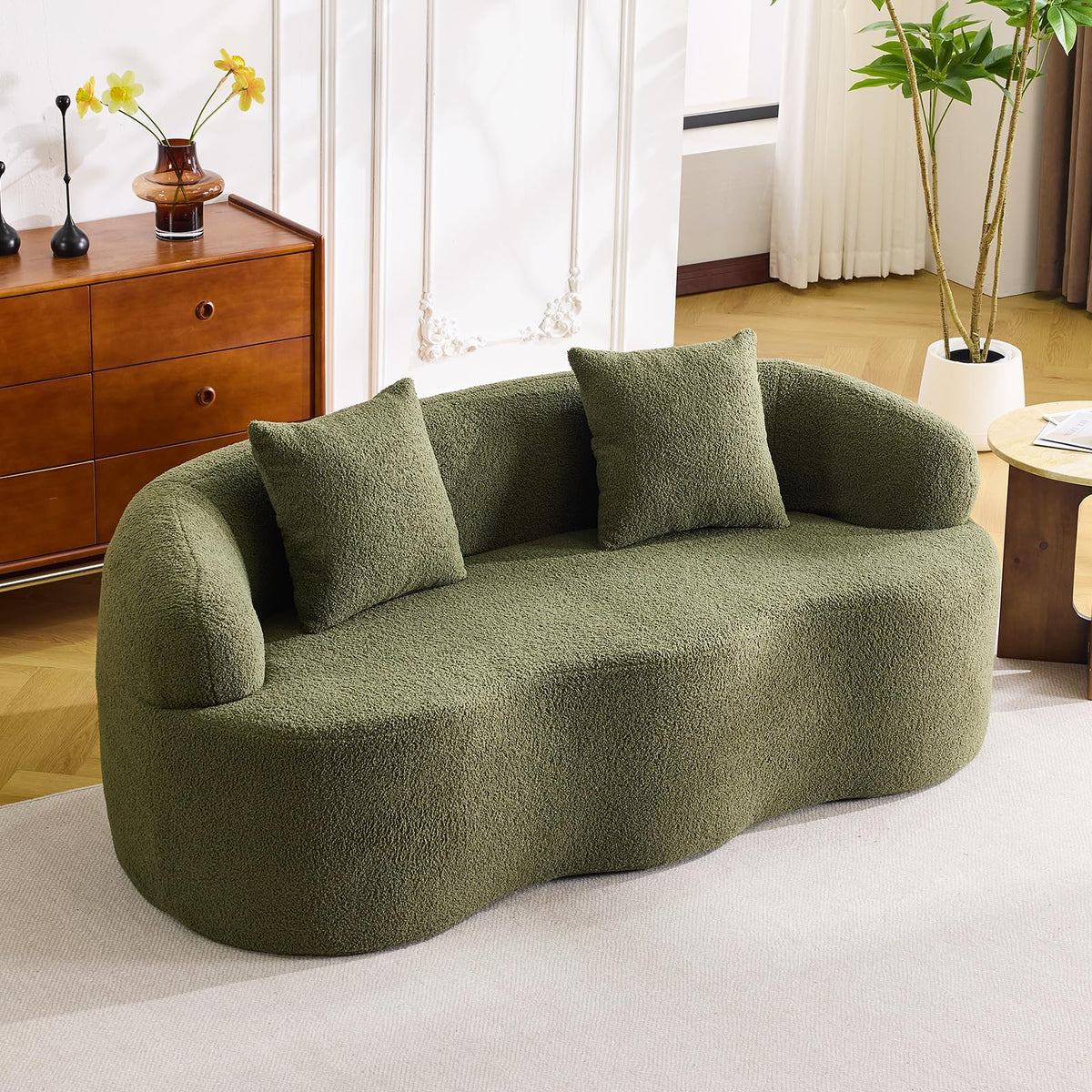 Curved Teddy Loveseat