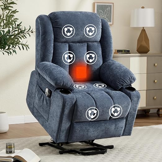 Power Lift Recliner Chair with Massage & Heat