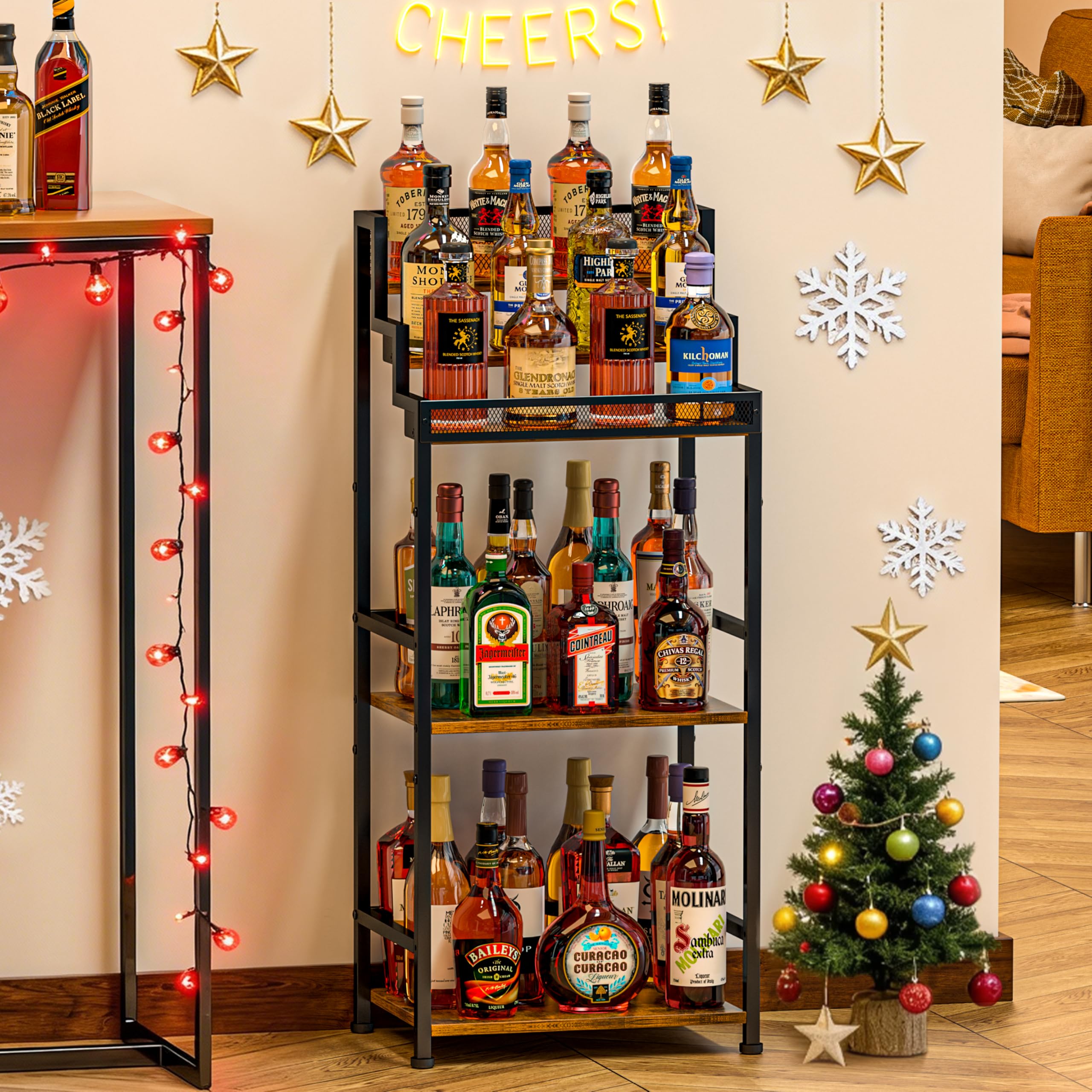 Trapezoidal Wine & Liquor Rack