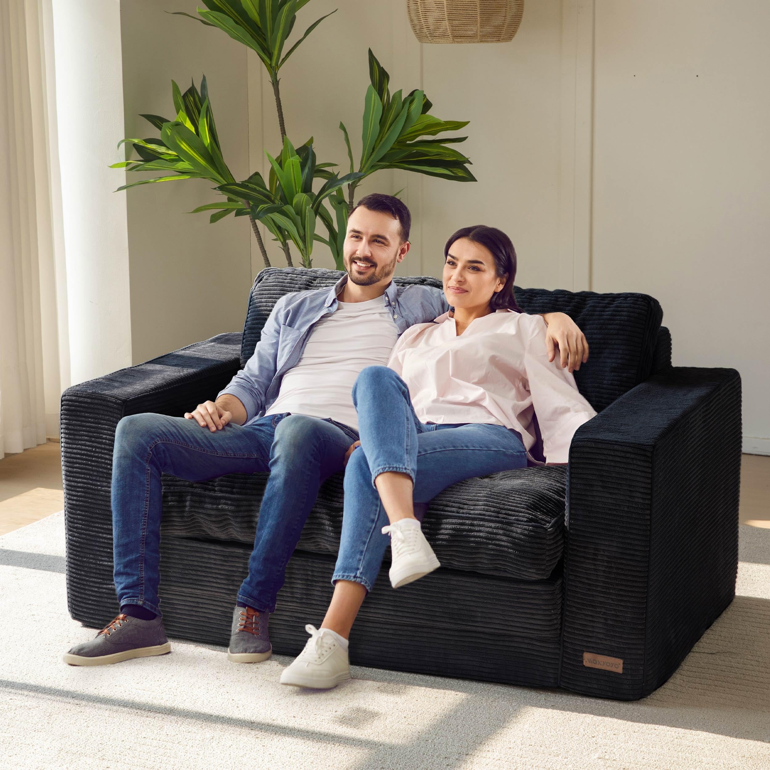 Convertible Sofa Bed with Pillows