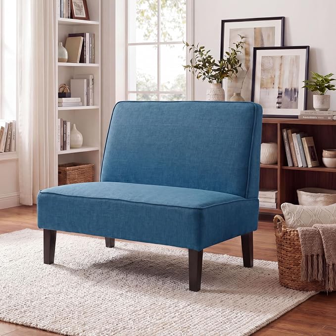 Armless Linen Loveseat