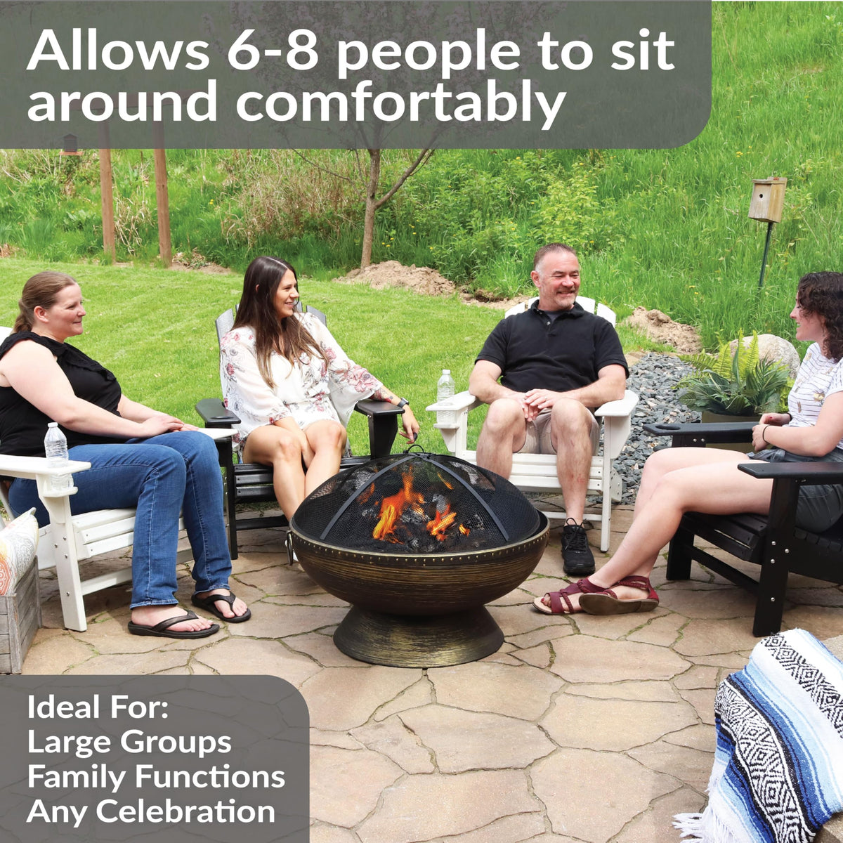 Steel Wood-Burning Fire Pit