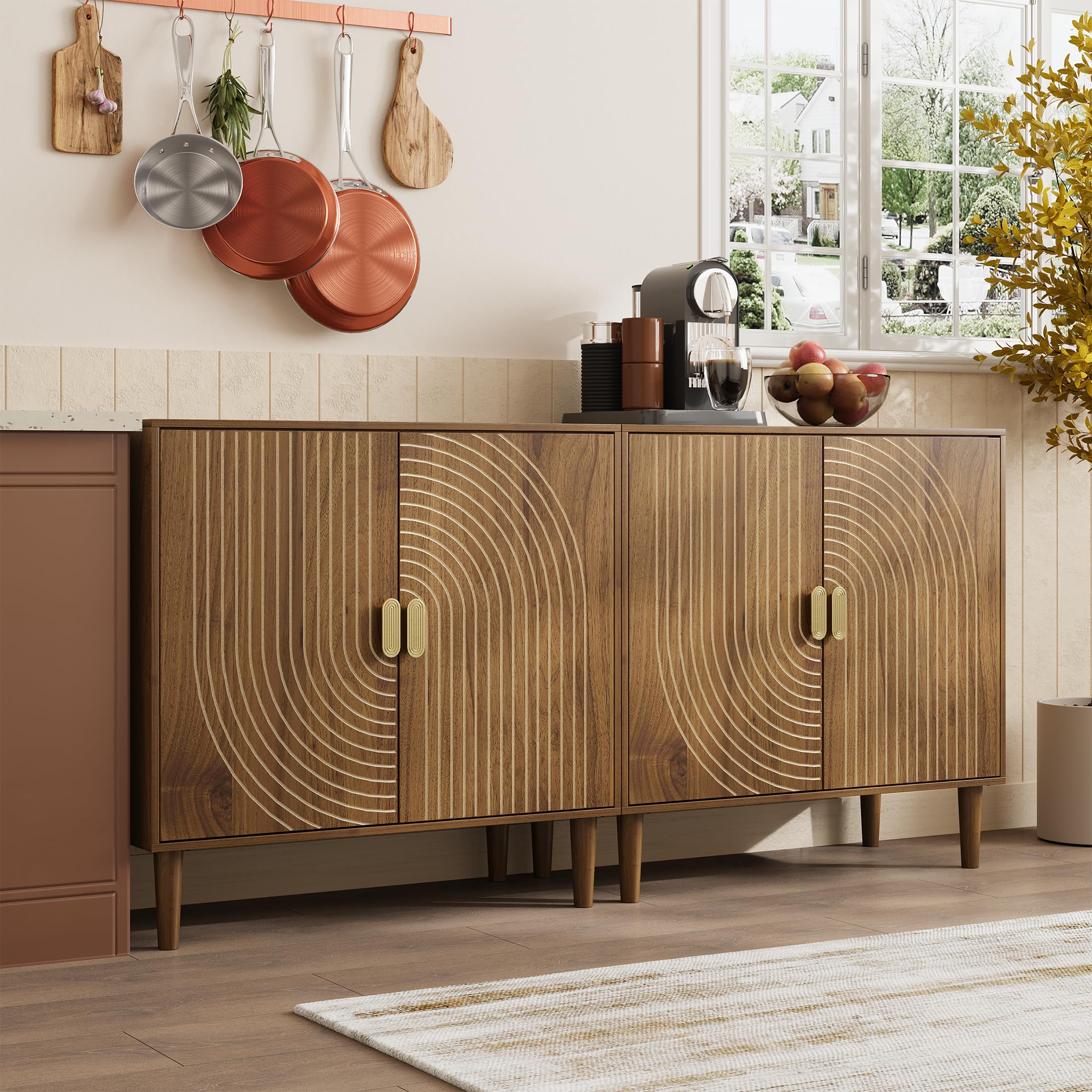 Sideboard Buffet Cabinet with Adjustable Shelf