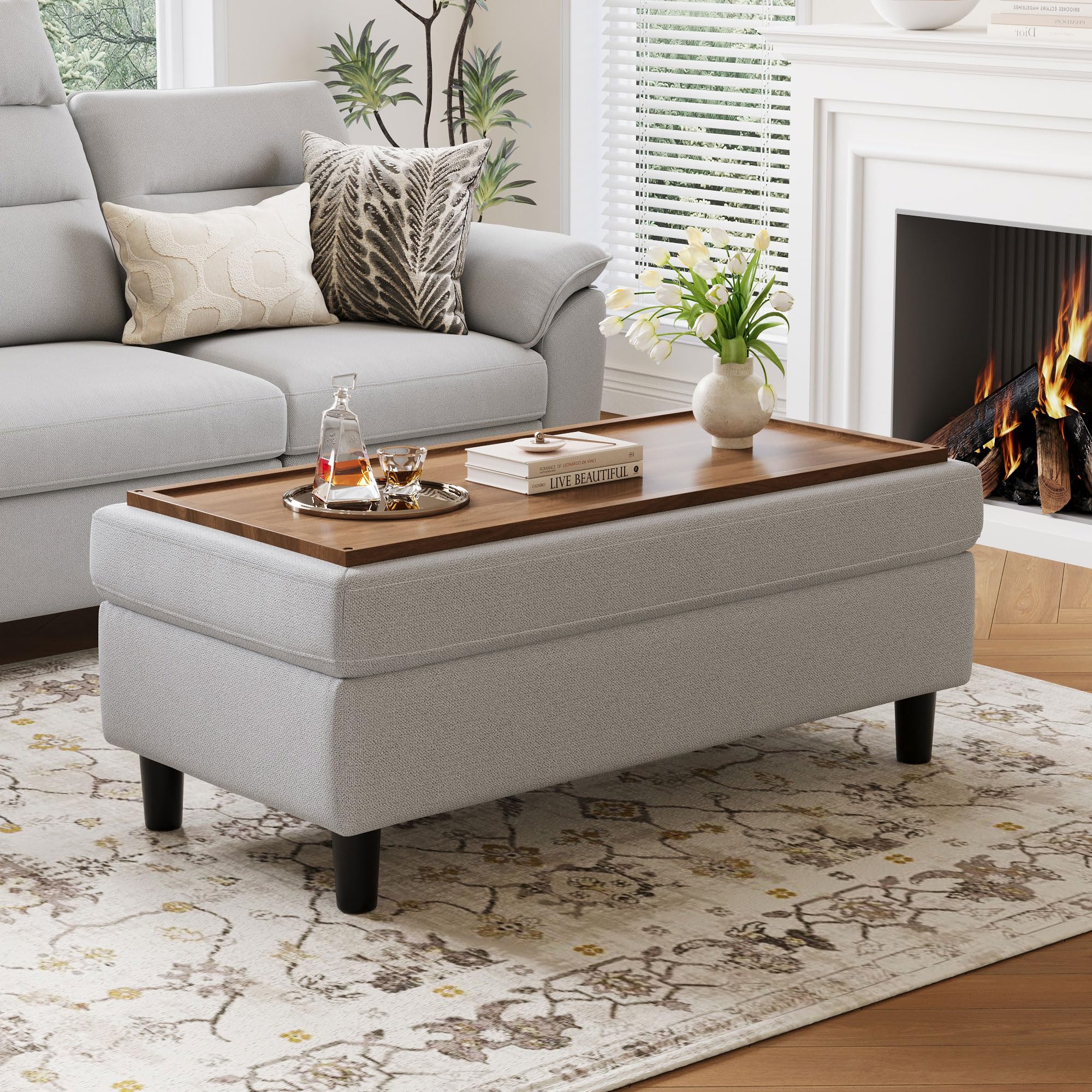 Storage Ottoman Bench with Lid