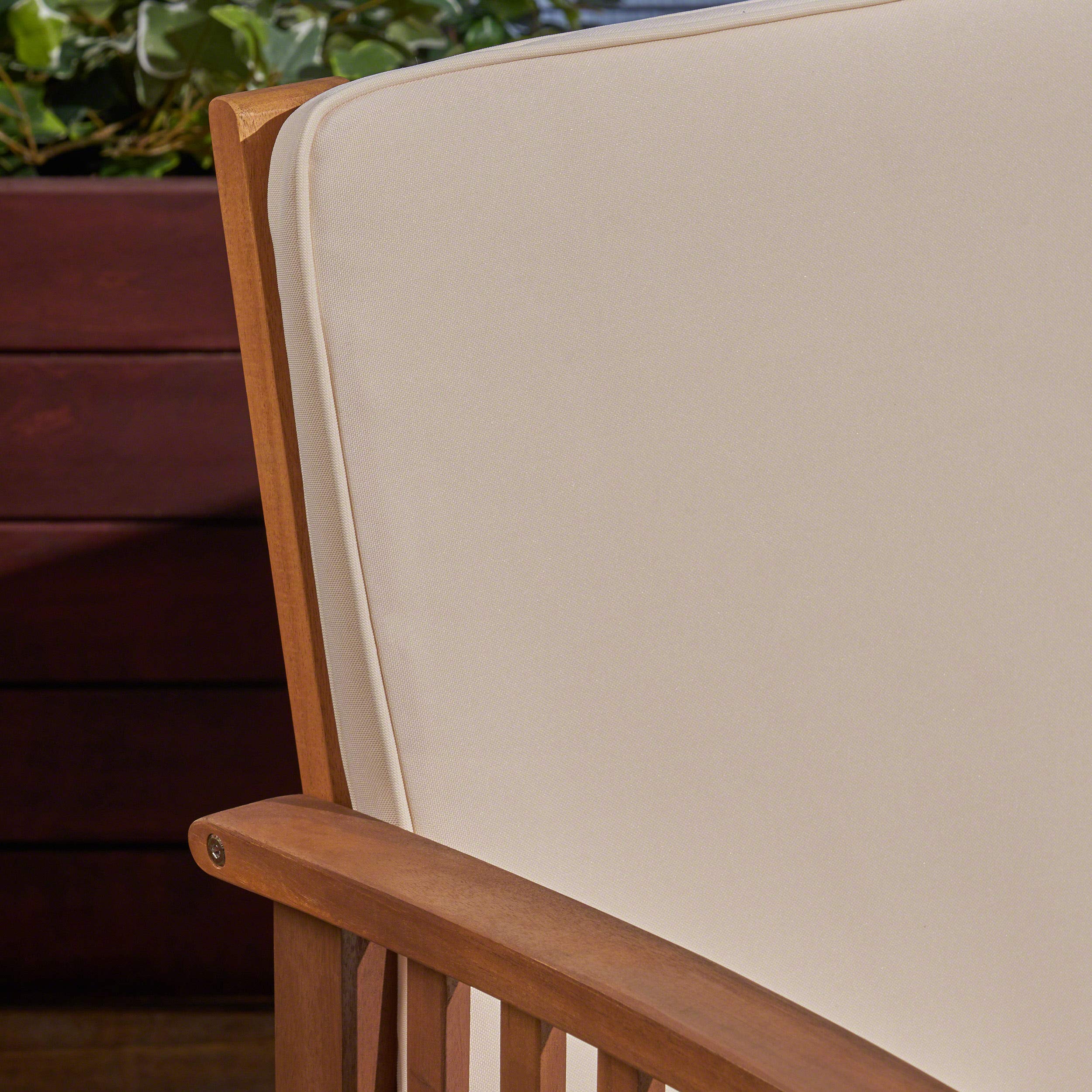 Outdoor Acacia Wood Loveseat
