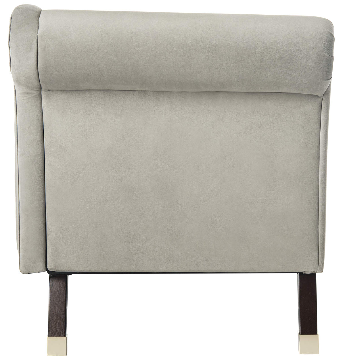 Grey Velvet Chaise Lounge